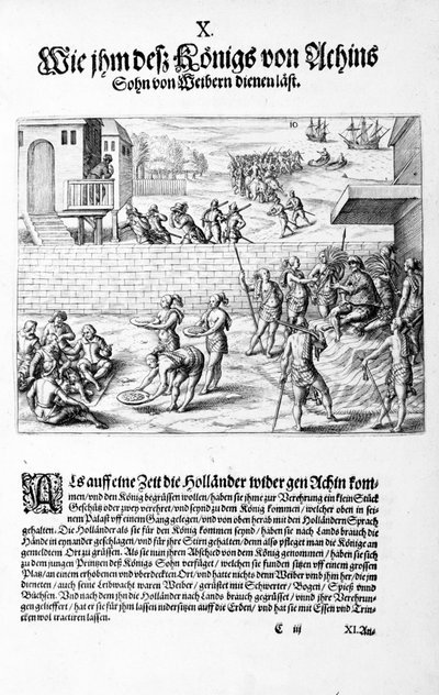 Felajánlások a királynak, 1606 alkotó: Theodore de Bry