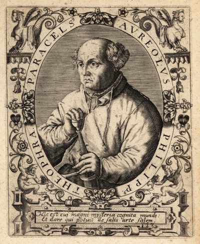 Paracelsus, svájci orvos, alkimista és asztrológus alkotó: Theodore de Bry