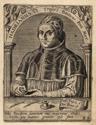 Adrián pápa VI alkotó: Theodore de Bry