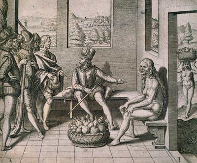 Theodore de Bry spanyol hódítók találkoznak őslakos nőkkel Amerikában alkotó: Theodore de Bry