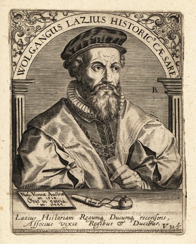 Wolfgang Laz osztrák térképész és történész. alkotó: Theodore de Bry