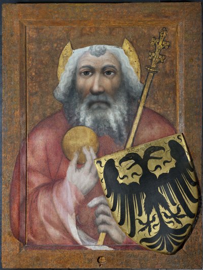 Nagy Károly – Nagy Károly, a frankok királya – Prágai Theodorik (aktív kb. 1360-1380). Tempera a panelen alkotó: Theodoricus of Prague