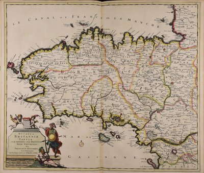 Ducatus Britanniae tabula cum omnibus suis provinciis nova descriptio alkotó: Theodorus Danckerts