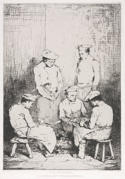 A burgonyahámozók alkotó: Theodule Ribot