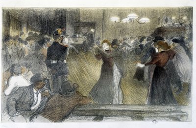 Labda – Steinlen rajza alkotó: Théophile Alexandre Steinlen