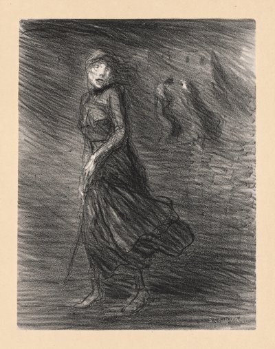 Az utcán (Dans la Rue) alkotó: Théophile Alexandre Steinlen