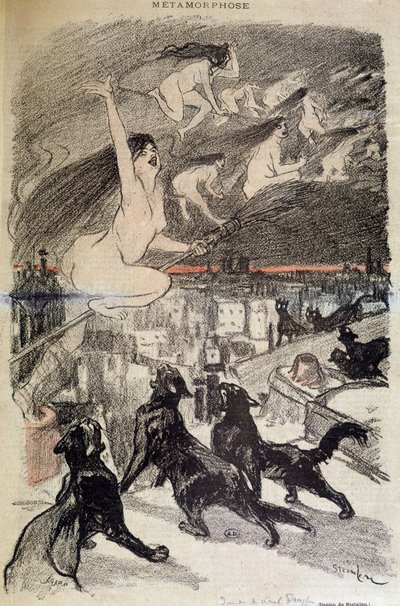 A macskák boszorkányokká való átalakulása – Steinlentől alkotó: Théophile Alexandre Steinlen
