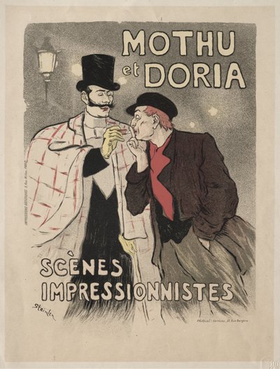 Mothu és Doria - impresszionista jelenetek alkotó: Théophile Alexandre Steinlen