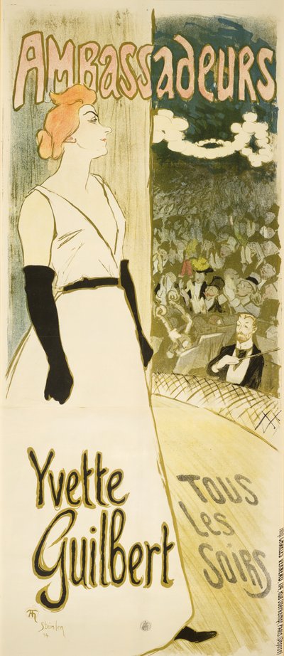 Yvette Guilbert alkotó: Théophile Alexandre Steinlen