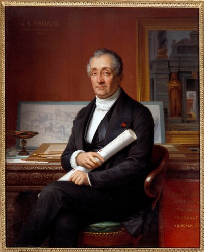 Louis Tullius Visconti (1791-1853) építész portréja Theophile Vauchelet (1802-1873) festménye alkotó: Theophile Auguste Vauchelet
