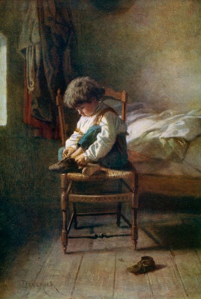 Egyedül, 19. század, 1912. alkotó: Theophile Emmanuel Duverger
