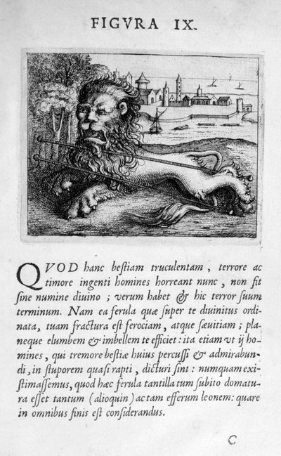 IX. próféciafigura a Prognosticatio Eximii Doctoris Paracelsi-ból, 1536 alkotó: Theophrastus Bombastus von Hohenheim Paracelsus