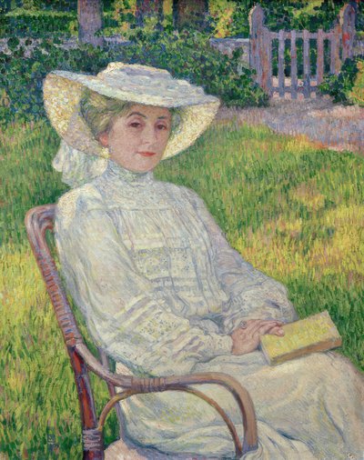 A fehér ruhás hölgy alkotó: Théo van Rysselberghe