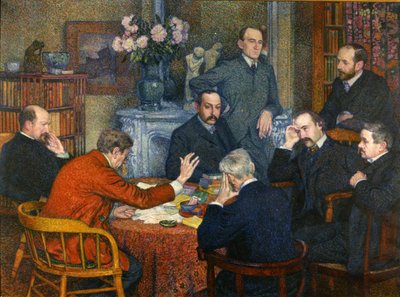 Emile Verhaeren előadása, 1903. alkotó: Théo van Rysselberghe