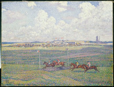 A Boulogne-sur-Mer-i lóversenypálya alkotó: Théo van Rysselberghe