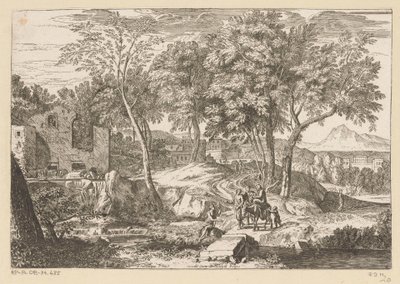 Repülés Egyiptomba Suite de Paysages (sorozat címe) alkotó: Théodore