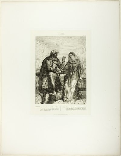 She Thank’d Me, 2. lemez (1. felvonás, 3. jelenet), az Othello-ból alkotó: Théodore Chassériau