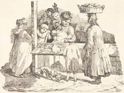 A szunyókáló halkereskedő alkotó: Théodore Gericault and Nicolas Toussaint Charlet