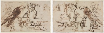 Géricault - Vázlatok lapja (recto) Vázlatok lapja (verso), 1819 alkotó: Theodore Gericault