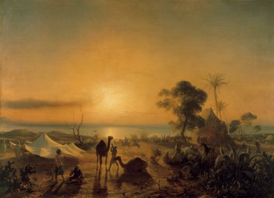 A staoueli tábor, 1830. alkotó: Jean Antoine Theodore Gudin