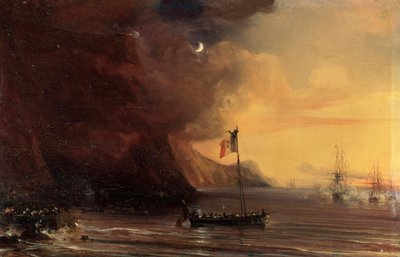 Szállítás Napóleon testével, 1841. alkotó: Jean Antoine Theodore Gudin