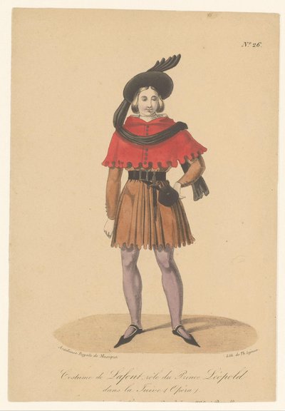 Marcelin Lafont a Leopold szerepében a La Juive című operában Lafont jelmeze, Léopold herceg szerepe a La Juive-ban (Opéra) (cím a tárgyon) Színészek, színésznők az Operazangers in hun rolban (sorozat címe) alkotó: Théodore Lejeune