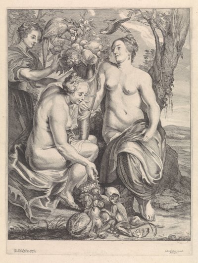 A bőség kürtje alkotó: Théodorus van Kessel