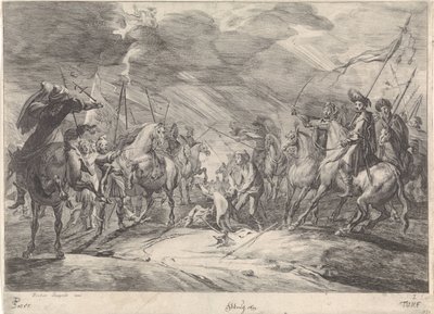 Battlefield jelenet Cavalry Combat (sorozat címe) alkotó: Théodorus van Kessel