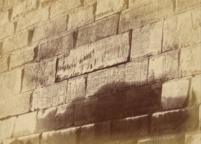 Hieroglifák feliratai az Elephanta -nál alkotó: Théodule Devéria