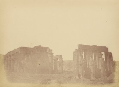 A Ramesseum áttekintése alkotó: Théodule Devéria