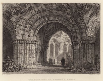 Káptalanház, Furness Abbey (metszet) alkotó: Thomas (after) Allom