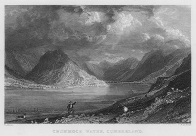 Crummock Water, Cumberland (metszet) alkotó: Thomas (after) Allom