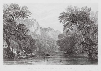 Komp a Derwent felett, Matlock Bath (metszet) alkotó: Thomas (after) Allom