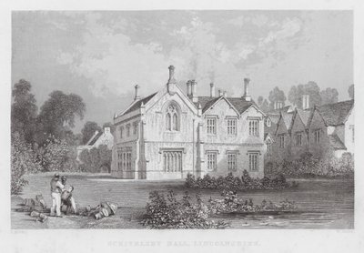 Scrivelsby Hall, Lincolnshire (metszet) alkotó: Thomas (after) Allom