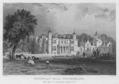 Underlay Hall, Westmorland, Alexander Nowell székhelye (metszet) alkotó: Thomas (after) Allom