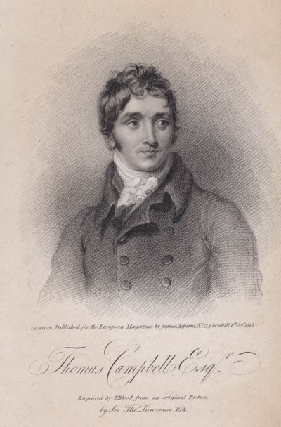 Thomas Campbell skót költő alkotó: Thomas (after) Lawrence