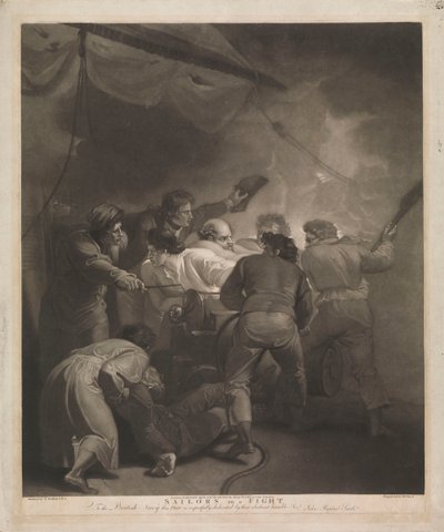 Tengerészek harcban alkotó: Thomas (after) Stothard