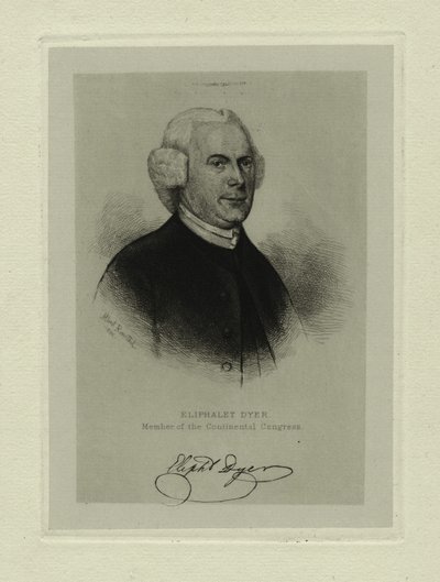 Eliphalet Dyer (rézkarc) alkotó: Thomas Addis (after) Emmet