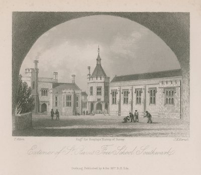 A Szent Olaván Szabadiskola külseje alkotó: Thomas Allom