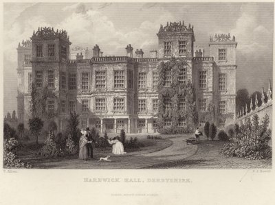 Hardwick Hall Derbyshire-ben alkotó: Thomas Allom