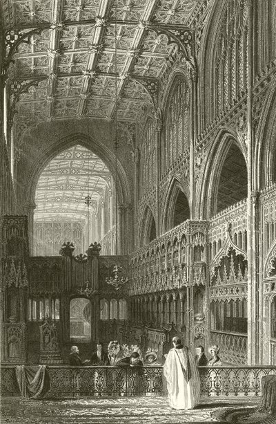 A manchesteri kollégiumi templom belseje alkotó: Thomas Allom