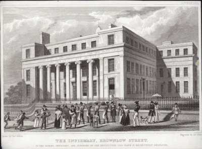 Liverpool Kórház, Brownlow Street alkotó: Thomas Allom