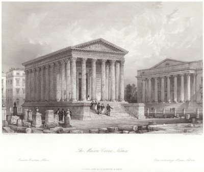 Maison Carree Nimes-ban alkotó: Thomas Allom