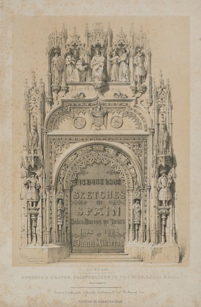 Festői vázlatok Spanyolországban: Címlap, 1837. alkotó: Thomas Allom