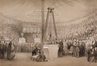 Albert herceg lerakja az új királyi tőzsde első kövét, London, 1842. január 17 alkotó: Thomas Allom