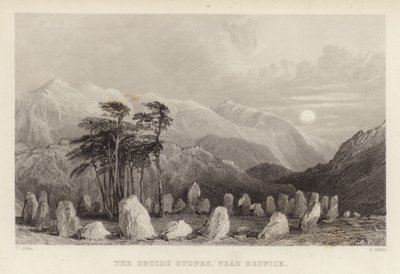 A druidák köve Keswick közelében alkotó: Thomas Allom