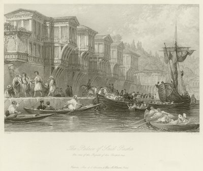Said pasa palotája alkotó: Thomas Allom