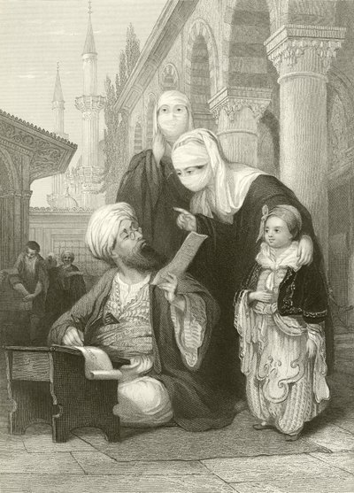 A török levélíró alkotó: Thomas Allom