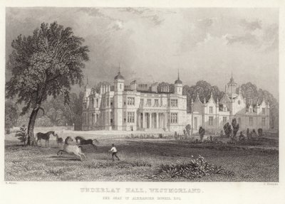 Underlay Hall Westmorelandben alkotó: Thomas Allom