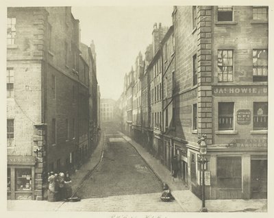 Bell Street a High Street felől alkotó: Thomas Annan